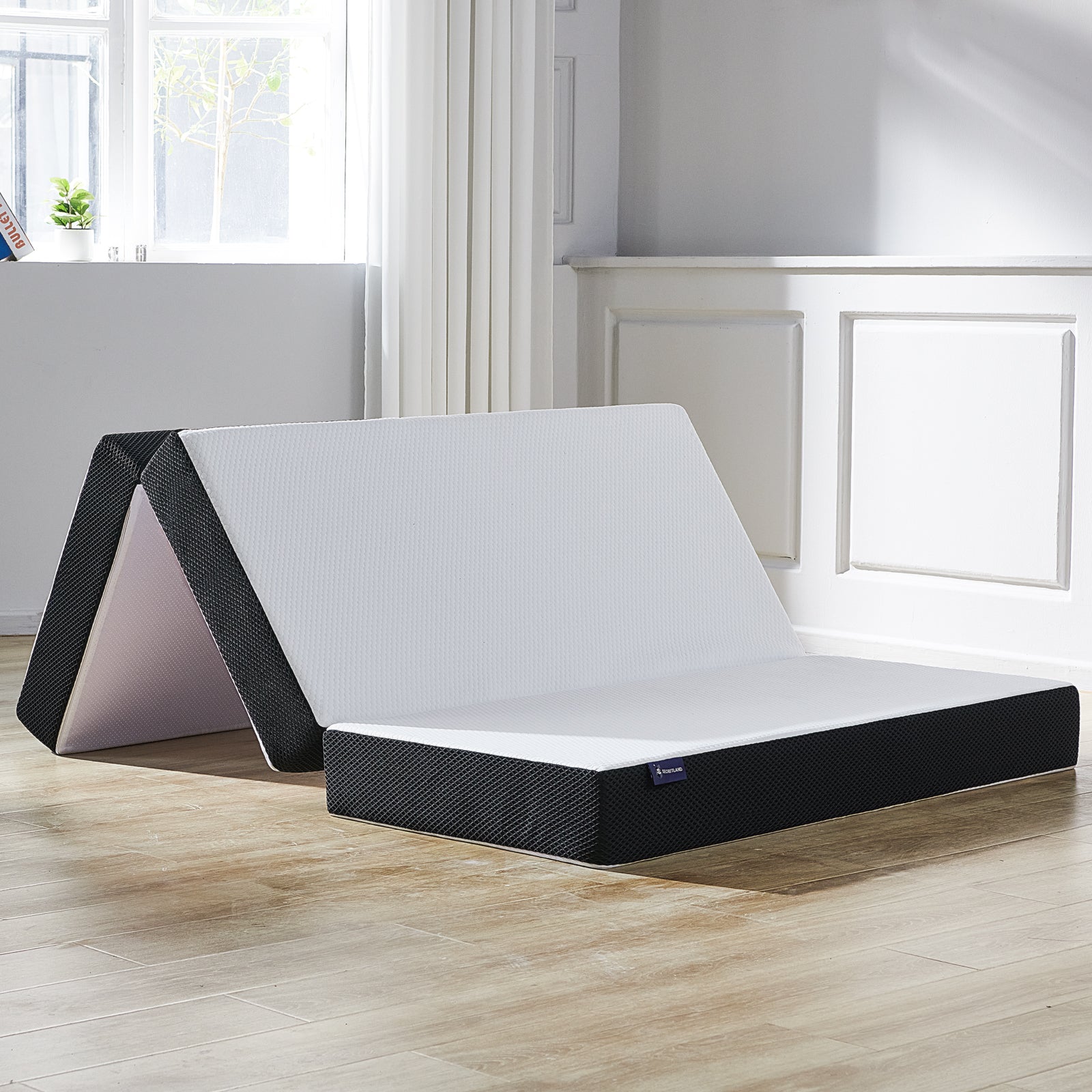 Cushy Form Floor Mattress - Portable Tri-Folding Bed for Travel, Camping 