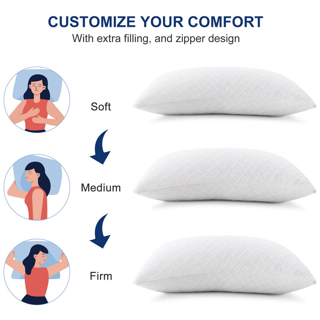 Adjustable Memory Foam Pillow - Customizable Comfort